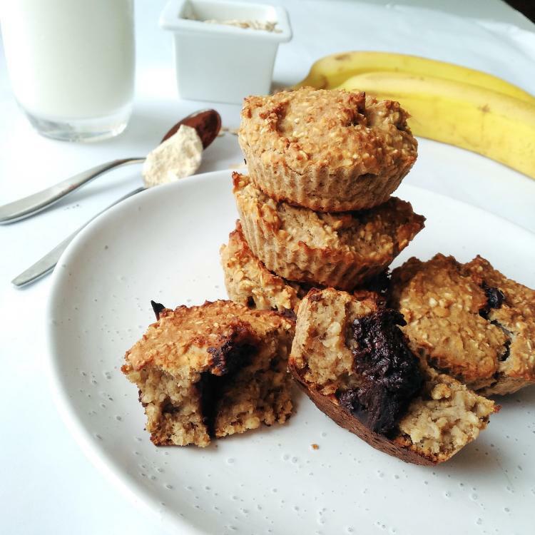 Chocolate Caramel Centre Protein Muffins